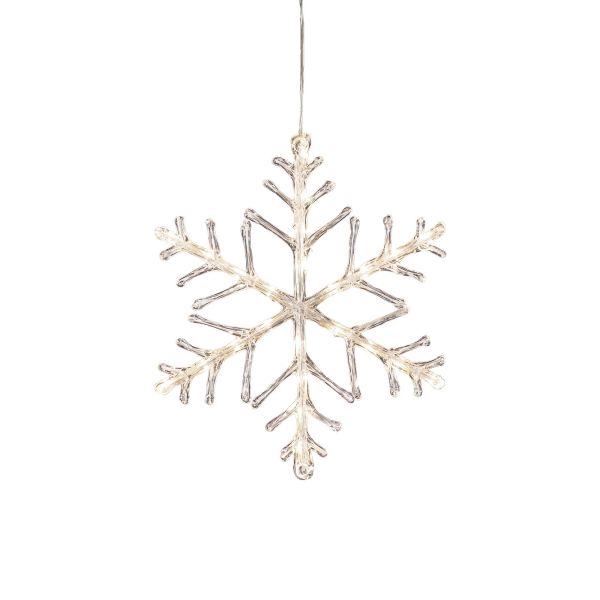 Dekorasjonsbelysning Konstsmide 4540-103 snøfnugg, akryl, varmhvit LED 40 cm