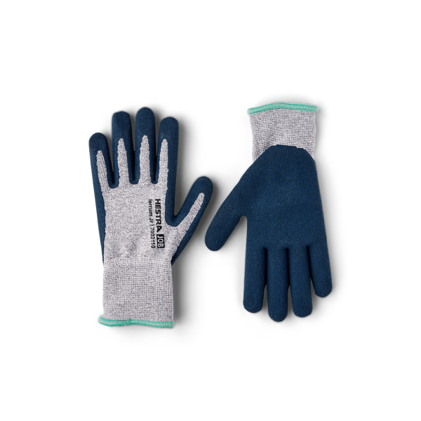 Montagehandske Hestra Job Iterum Junior blå/grå, junior 5