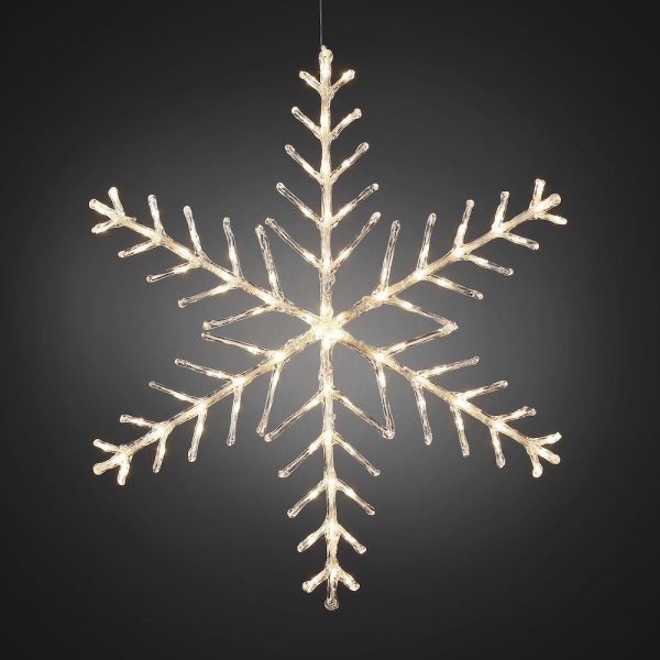Lykta Konstsmide 4410-103 snöflinga, 100 cm, varmvit LED 