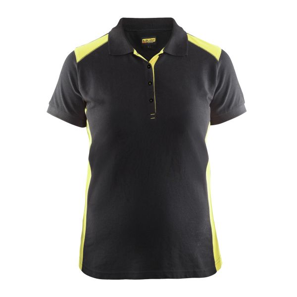 Pikéskjorte Blåkläder 339010509933XS svart/gul XS