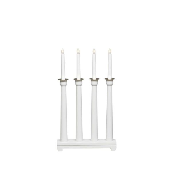Elektrisk lysestake Konstsmide 3975-210 4 lys Hvit