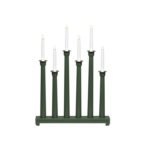 Adventsljusstake Konstsmide 3978-950 6 ljus Grön