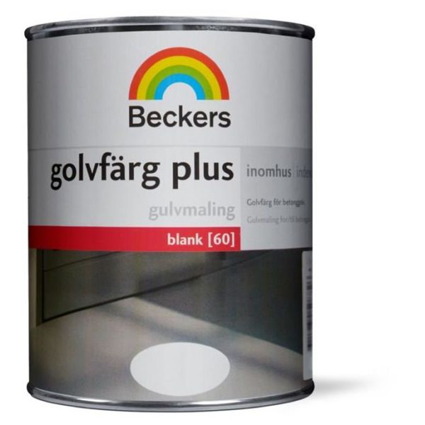 Golvfärg Beckers Plus blank Valfri kulör 1 l 60 Blank