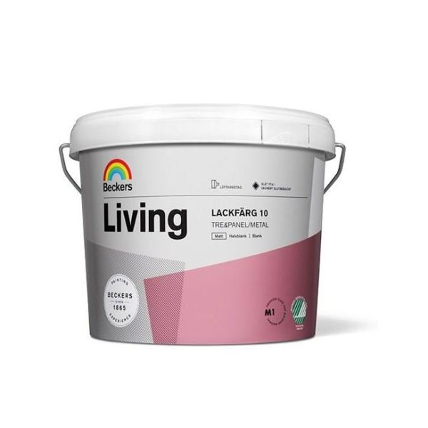 Lackfärg Beckers Living matt Antikvit 3 l 10 Matt