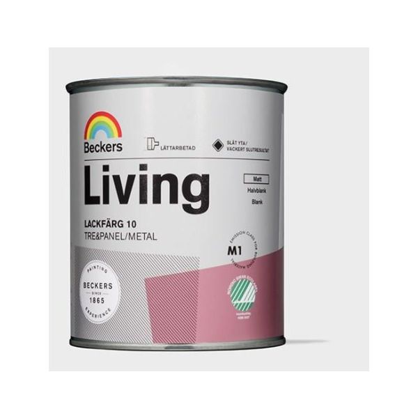 Lackfärg Beckers Living matt Svart 0,75 l 10 Matt