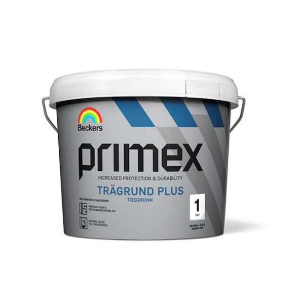 Grundfärg Beckers Primex Trägrund Plus  Vit 3 l