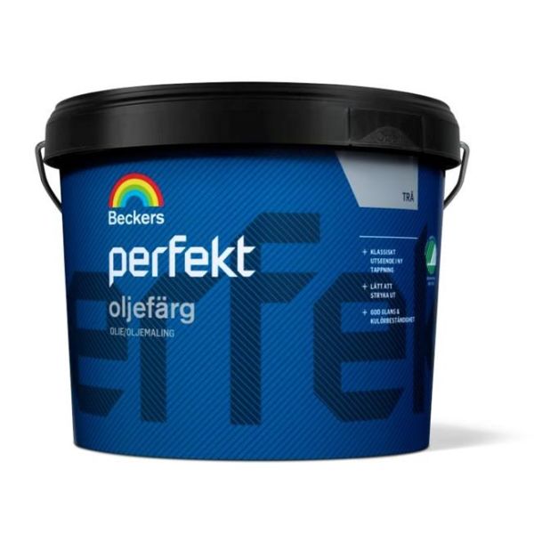 Oljefärg Beckers Perfekt halvblank Faluröd 3 l 50 Halvblank