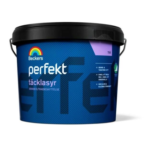 Täcklasyr Beckers Perfekt halvblank Faluröd 3 l 20 Halvblank