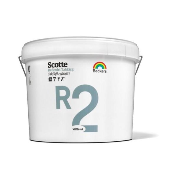 Takfärg Beckers Scotte R2 helmatt Valfri kulör 10 l 2 Helmatt