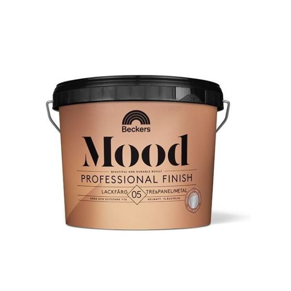 Lackfärg Beckers Mood Pro Finish 05 helmatt Valfri kulör 3 l 5 Helmatt