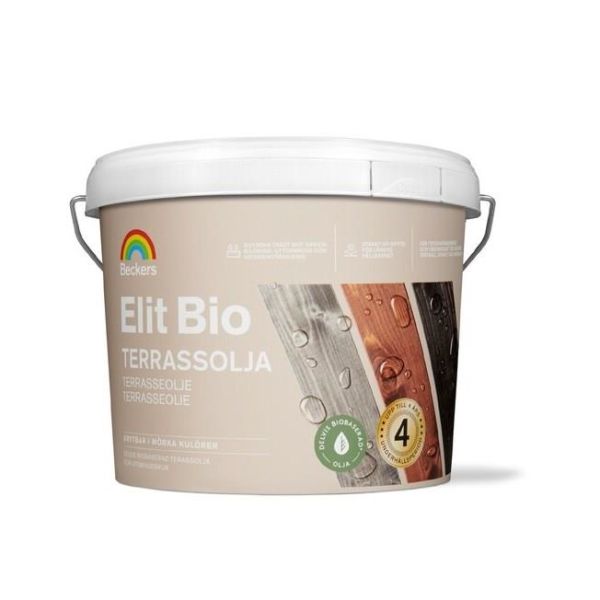 Terrassolja Beckers Elit Bio Grå 3 l