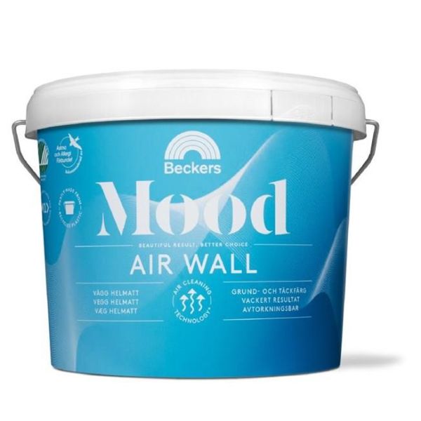 Väggfärg Beckers Mood Air Wall helmatt Vit 3 l 3 Helmatt