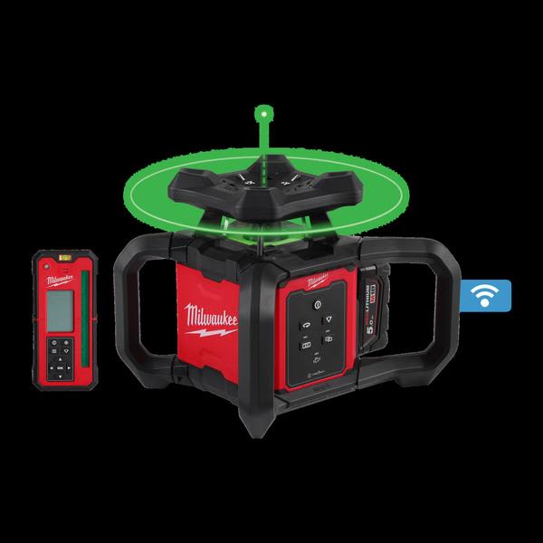 Rotationslaser Milwaukee M18 RLOHVG300-501C med batteri och laddare 