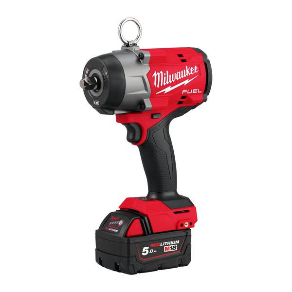 Slagnøgle Milwaukee M18 FHIW2P12-502X med batteri og oplader 