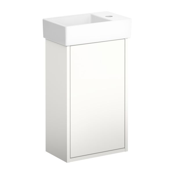 Servantskap Gustavsberg Artic Small GB71ACVC34TMSWL hvit/matt hvit, 36 cm, venstre 