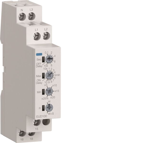 Spänningskont Hager EUD100 1-fas, 3-fas 