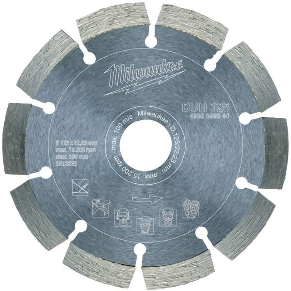 Diamantskive Milwaukee DUH 125 mm 