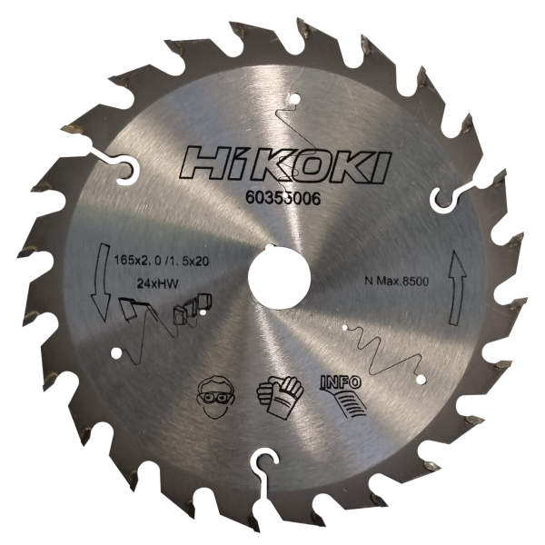Sågklinga HiKOKI 60355006 165 x 20 mm, 24T 