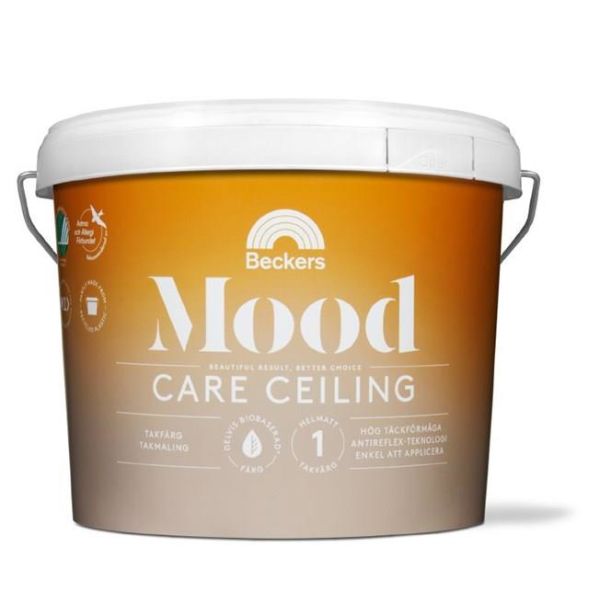 Takfärg Beckers Mood Care Ceiling helmatt Vit 2,7 l 1 Helmatt