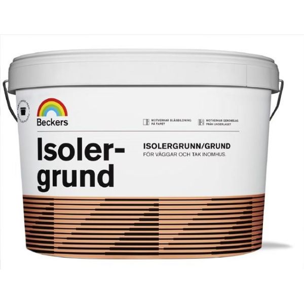 Isolergrund Beckers 710017250 matt Vit 10 l Matt