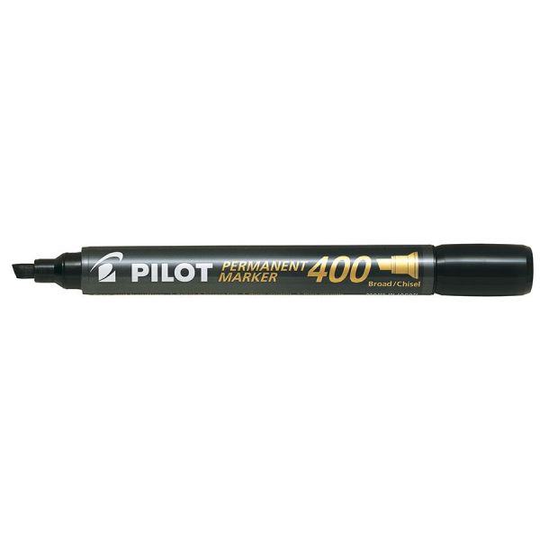 Markeringspenn Pilot 504061 skrå spiss, 20-pakk Svart