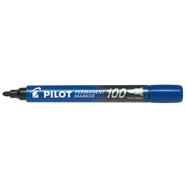 Huopakynä Pilot Permanent Marker 400 pyöreä kärki, 20 kpl Sininen