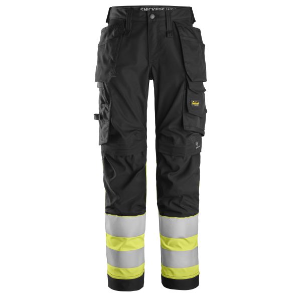 Varselbyxa Snickers Workwear 6734 svart/gul Svart/gul