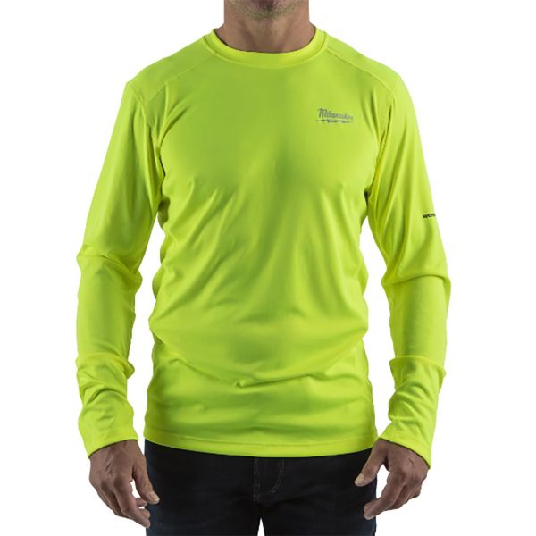 T-shirt Milwaukee 4932493088 gul, långärmad S