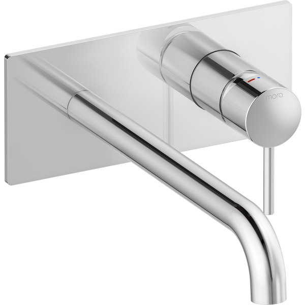 Täckplatta Mora INXX II 275215 utvändig, inkl. pip, vred och täckplatta Krom