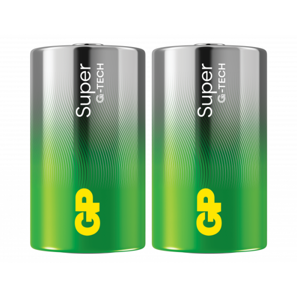 Tenergy 12pcs D Size (LR20) Alkaline Batteries
