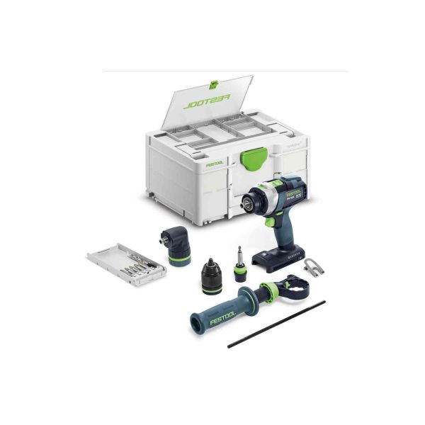 Slagskrutrekker Festool QUADRIVE TPC 18/4 I-Basic-Set uten batteri og lader 