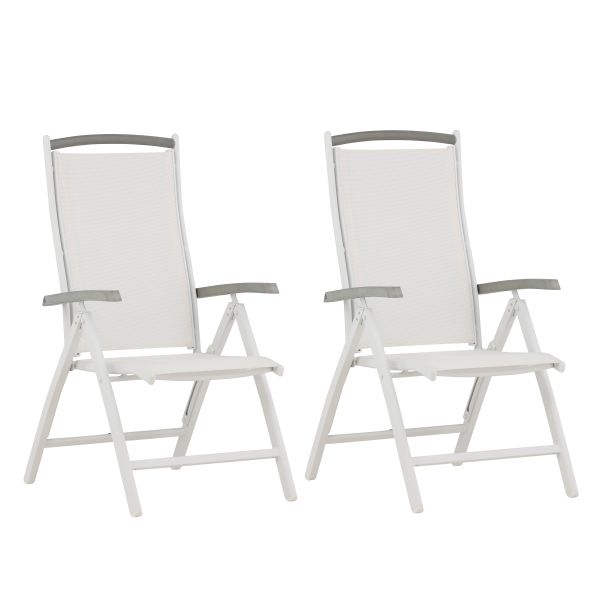 Positionsstol Venture Home Albany 9277-449 2-pack, vit 