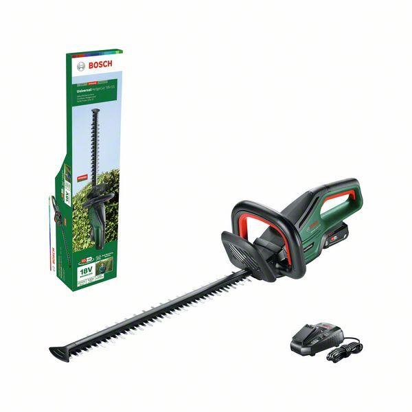 Akkupensasleikkuri Bosch DIY 0600849J01 sisältää akun ja laturin 