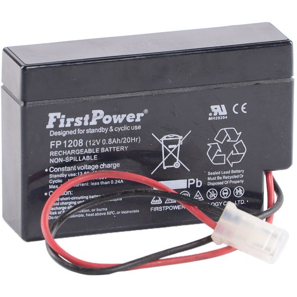 Batteri First Power FP1208 12 V 0,8 Ah 