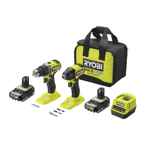 Verktygspaket Ryobi RCK182A-2C20S med batteri och laddare 