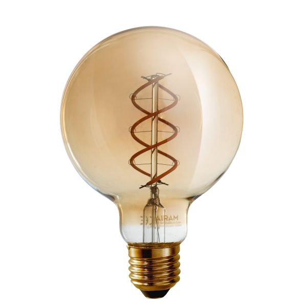 Led-Lampe Airam Amber 4,9 W, E27, dæmpbar 