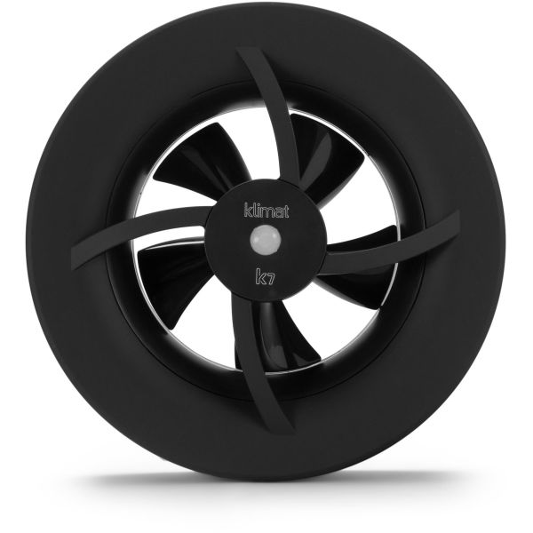 Badrumsfläkt Klimatfabriken Klimat K7 50003  Svart
