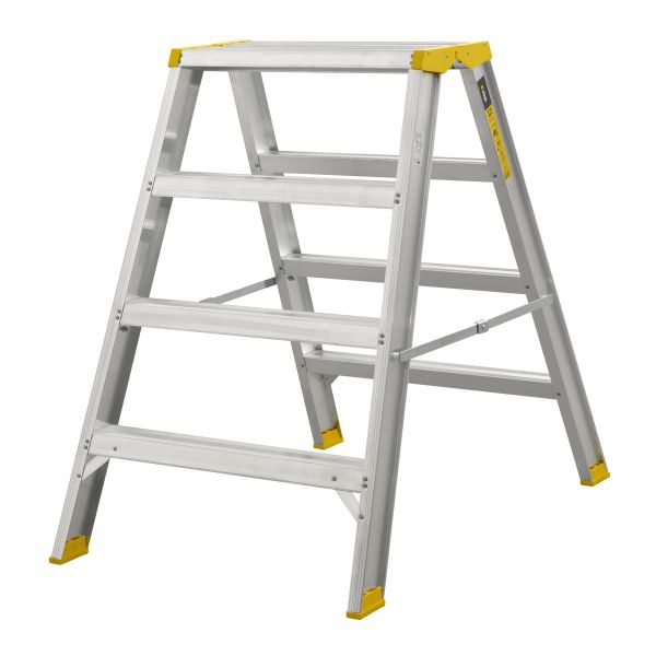 Arbejdsskammel W.steps 55AB med certificeret aluminium 4-trins