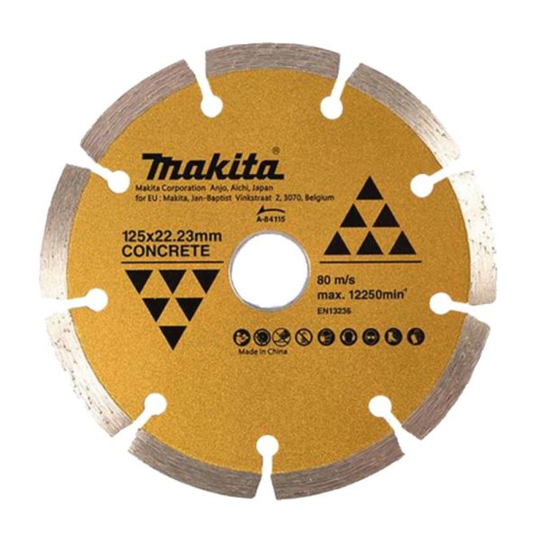 Diamantskæreskive Makita A-84115 125x22,23 mm, tør, beton 