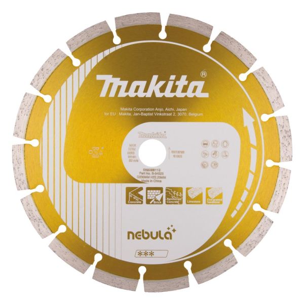 Diamantkappeskive Makita Nebula B-54025 230x22,23x10 mm 