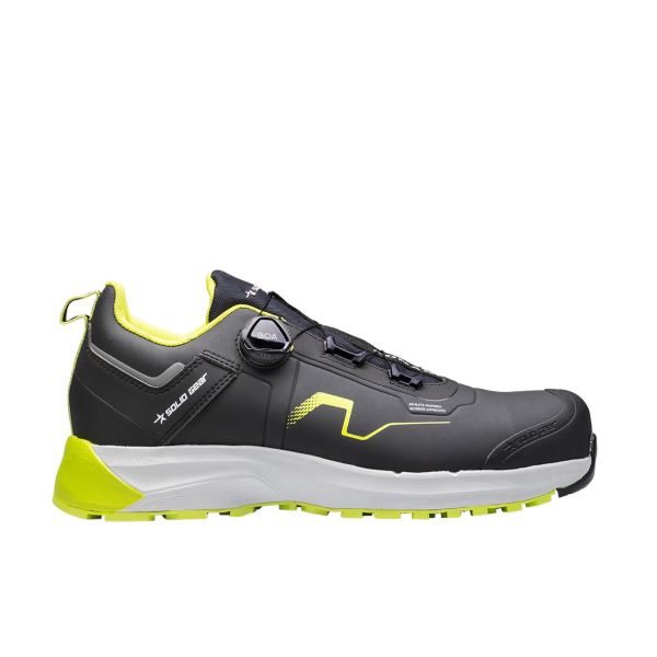 Sikkerhedssko Solid Gear Sonar sort/grøn, BOA, S3S 40