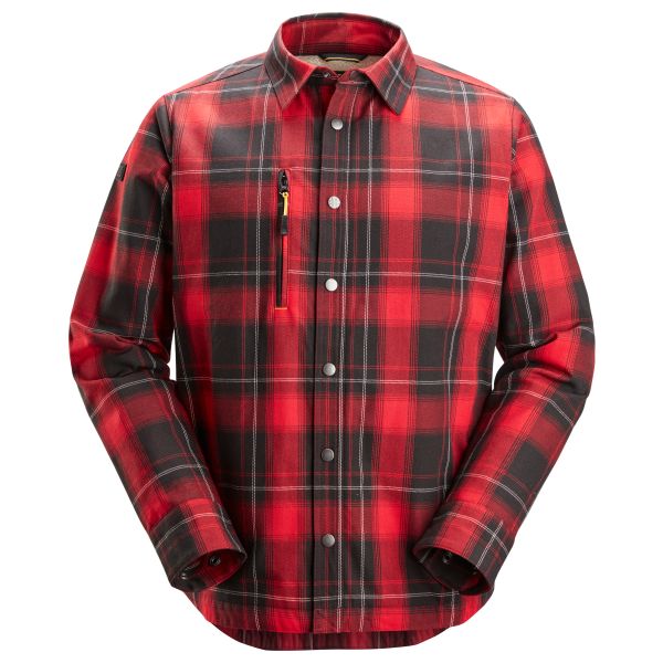 Skjorte Snickers Workwear 8522-1604 rød/sort XS