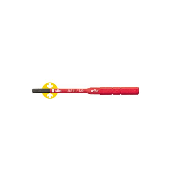 Ruuvauskärki Wiha slimBit 35509 TORX®, 75 mm, 1000 V T20x75 mm