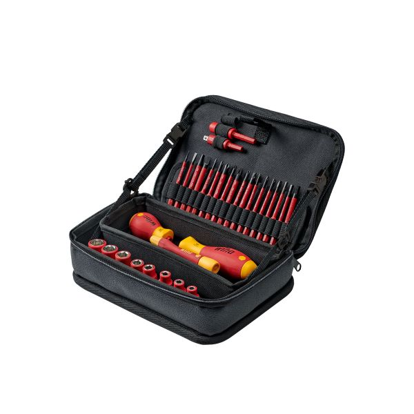 Verktygssats Wiha 43465 med väska, 32 delar, 1/4", 1000 V 