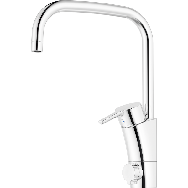 Köksblandare Mora MMIX II 332071 diskmaskinsavstängning, U-pip, G10, krom 