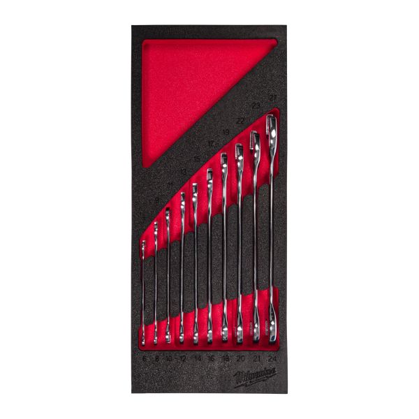 U-nyckelsats Milwaukee 4932493629 Toolguard, i skuminlägg 10 delar