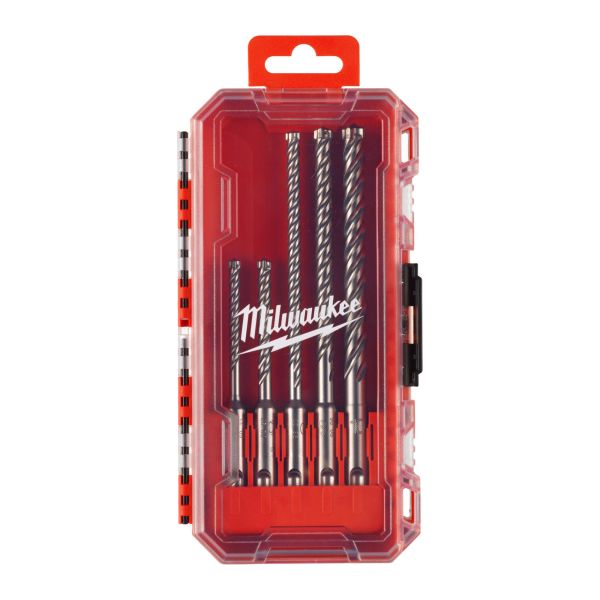 Hammerborsett Milwaukee SDS+ MX4 POF2 5P 5 deler 