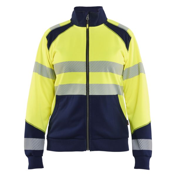 Tröja Blåkläder 350825283389XS varsel, gul/marinblå, helzip XS