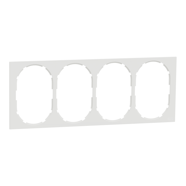 Ram Elko EKO50014 4-fack 2-vägsuttag, kombinationsmontage Renvit