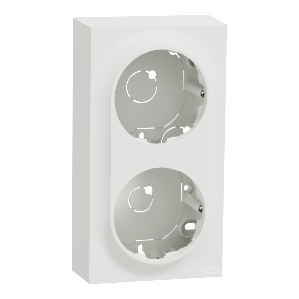 Förhöjningsram Elko EKO50028 2-fack, hög, för 1-vägsuttag Renvit